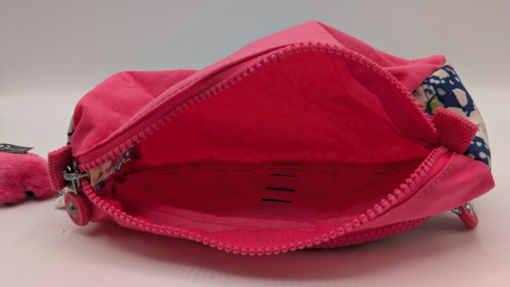 Kipling Cute BRUSHED FLORAL Pencil Case NEW