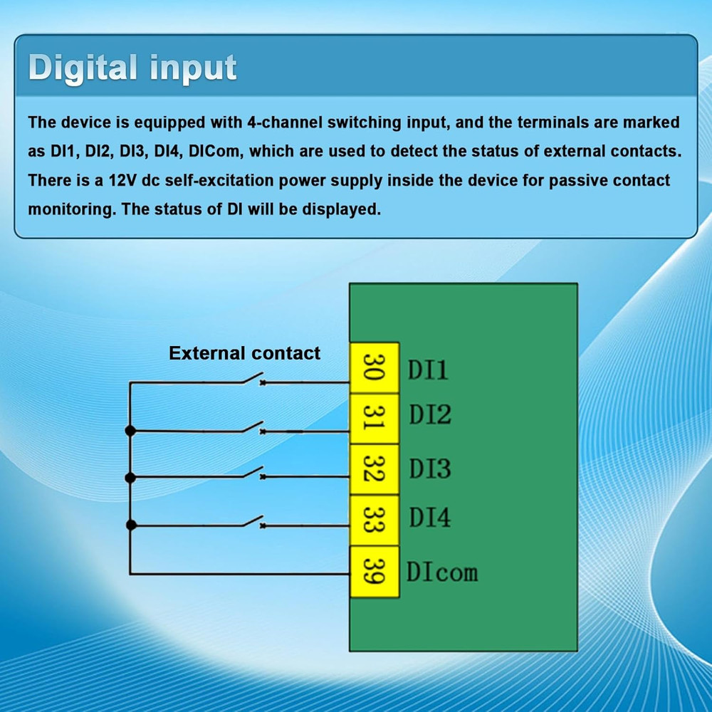 Programmable 3-Phase Electricity Meter with RS485 & LCD Display
