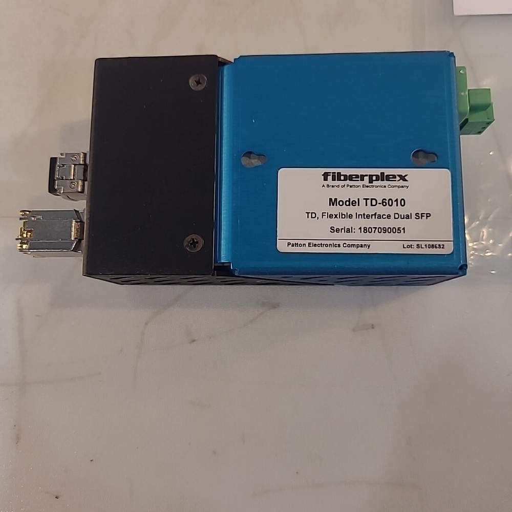 Patton Fiberplex Technigies TD-6010 Flexible Interface Dual SFP/SPF+ Workbox