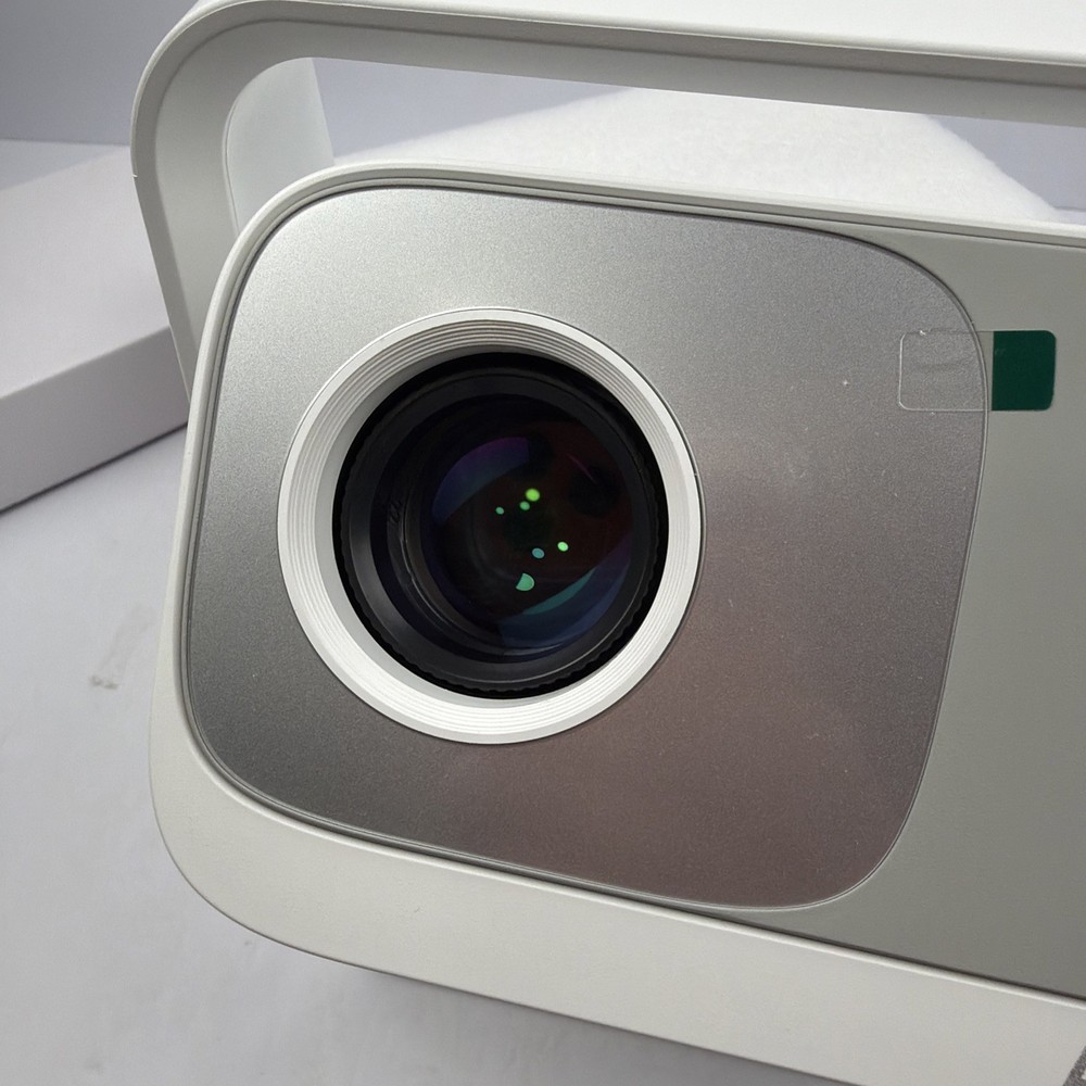Smart Projector with WiFi and Bluetooth Built-in Apps Model V16 - White
