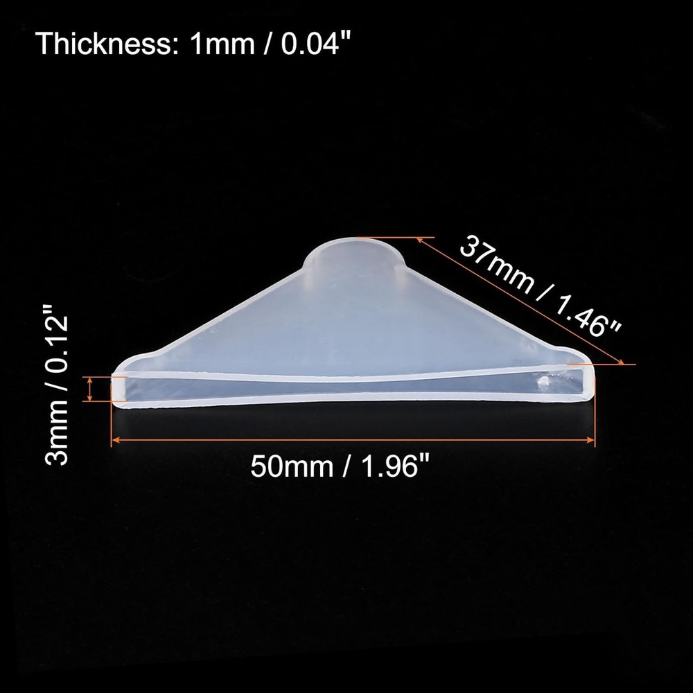 MECCANIXITY PP Corner Protector Triangle 37x3mm for Ceramic, Glass,
