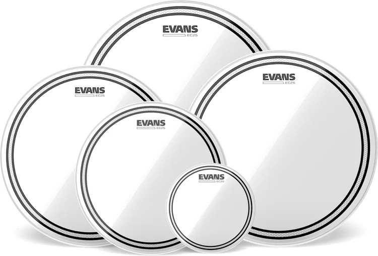 Evans EC2S Marching Tenor Drumhead Pack