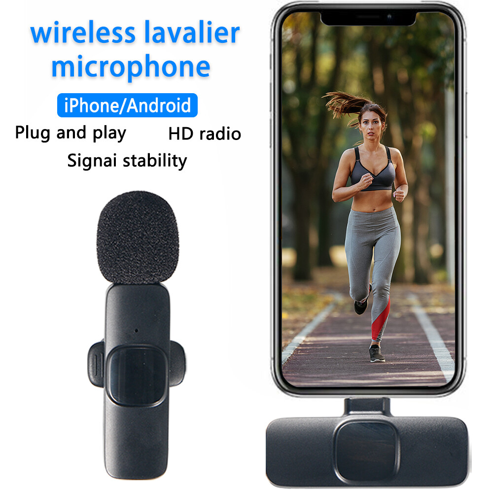 Clip-On Wireless Mic - Ideal for Live Streams/Teaching, Stable Connection