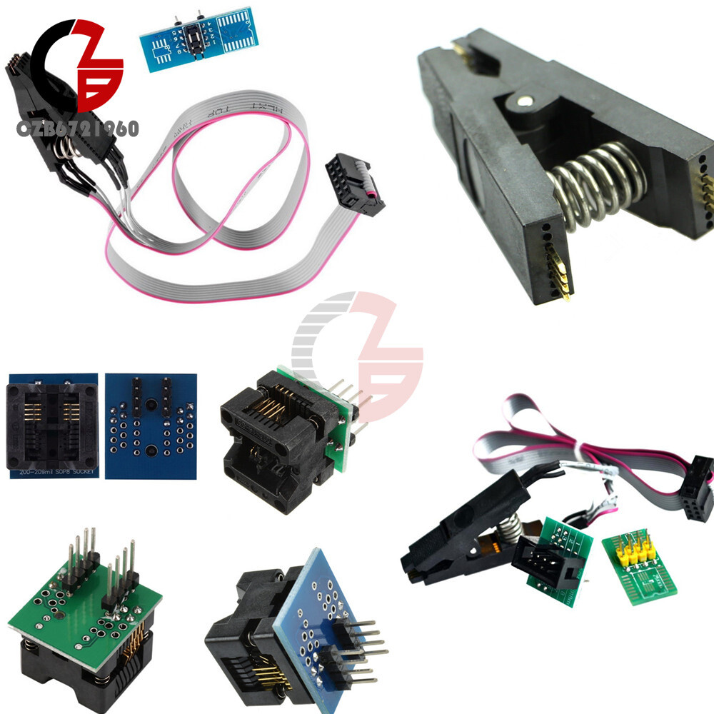 SOP8 SOIC8 Flash Chip IC Test Clips 150mil Socket Adpter Programmer Converter