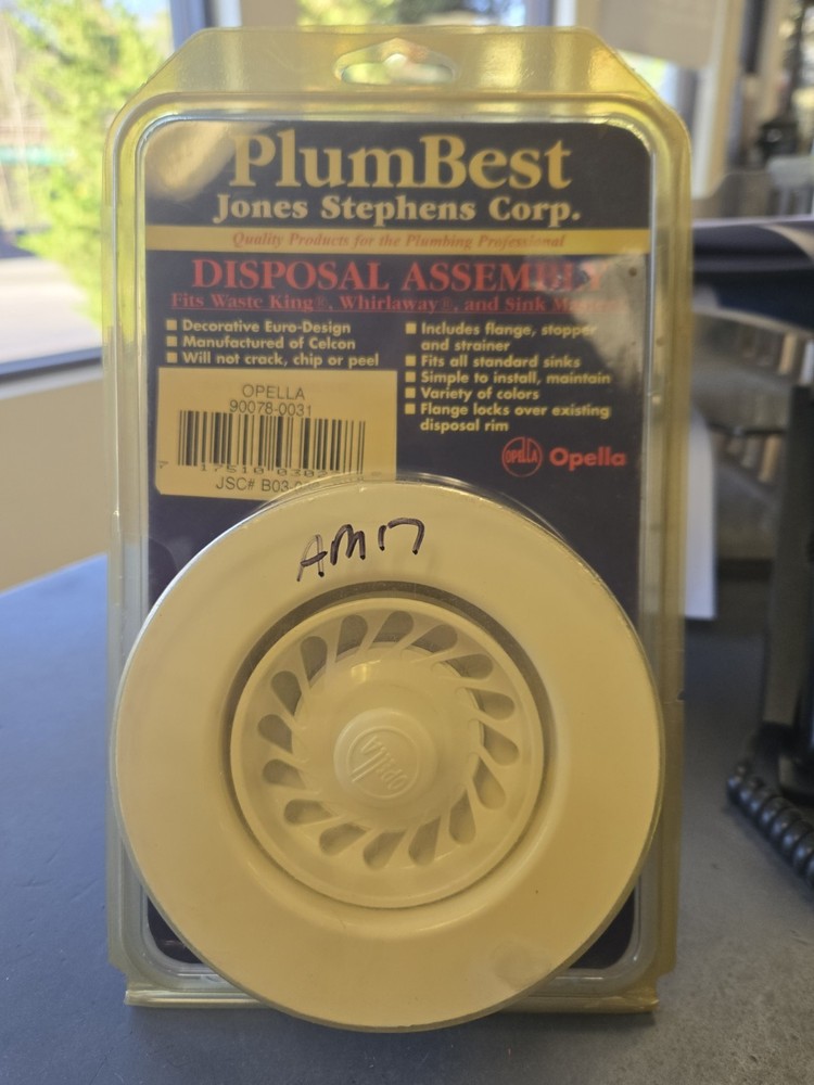 Jones Stephens B03-022 White Disposal Assembly