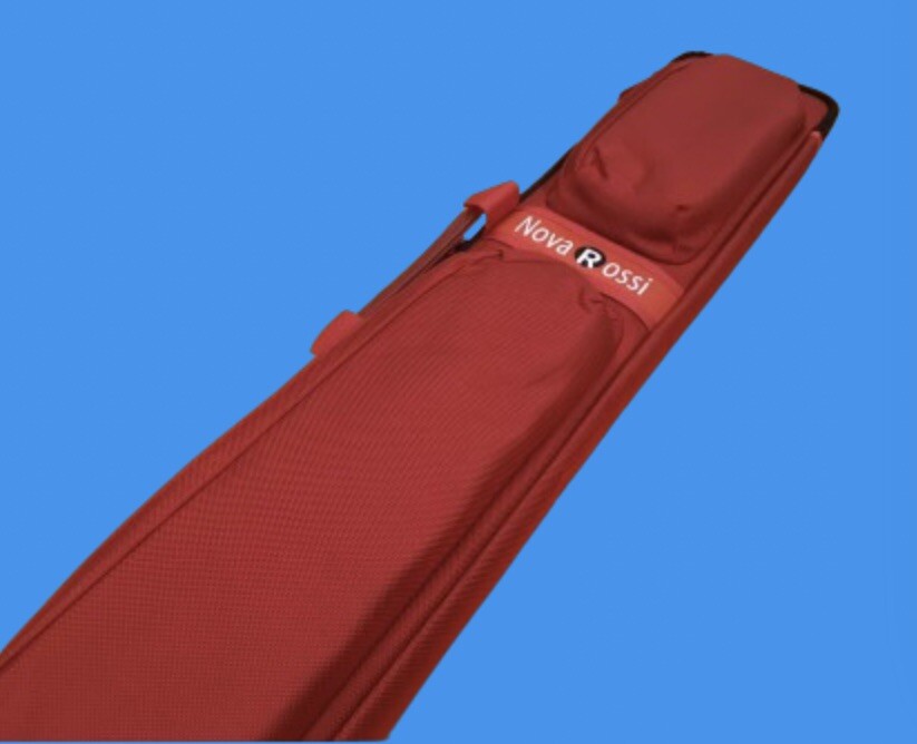 CUE CASE NOVAROSSI 2x4 RED  ( SOFT CASE ).