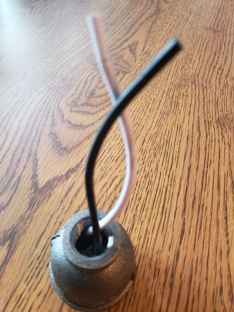 industrial iron pipe lamp light socket