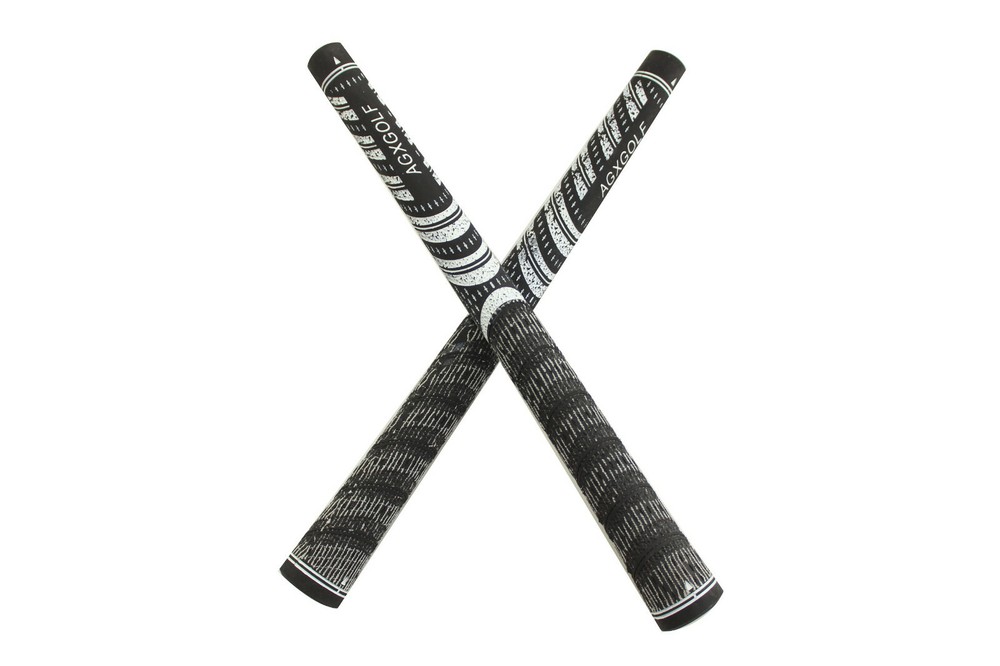 AGXGOLF MENS MIDSIZE MULTI-COMPOUND GOLF GRIPS: 13 PACK BLK/WHT: GOLF PRIDE TYPE