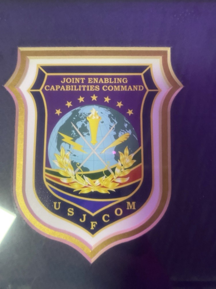 US Joint Forces Command Framed 2010 Presentation For your outstanding support