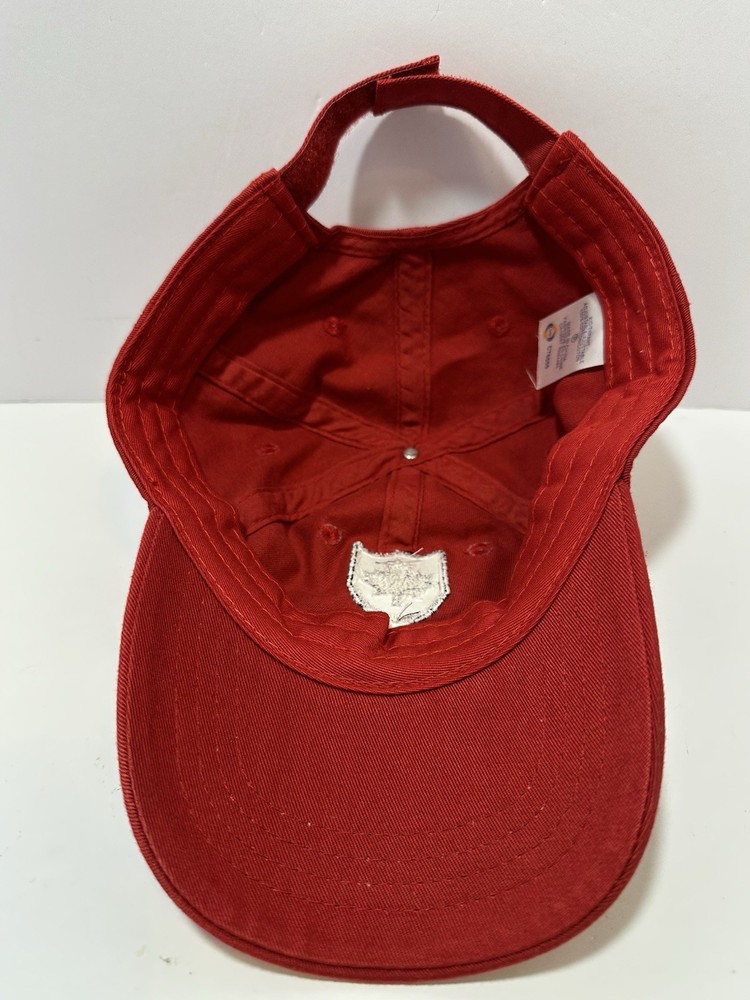 Canada Maple Leaf Red Hat Cap Embroidered Logo Strapback For Kids