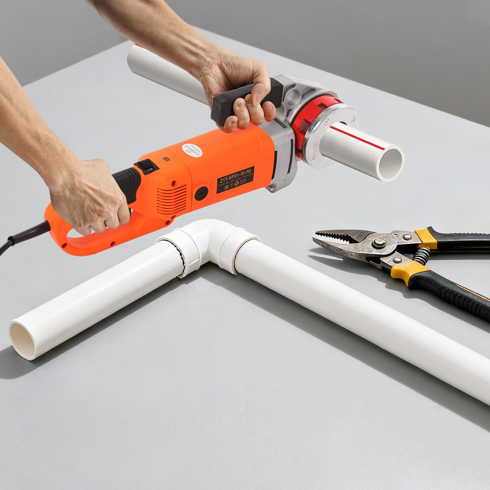 Handheld Electric Pipe Threader Threading Machine W/6 Pipe Cutter 1/2" - 2" USA