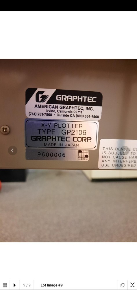 graphtec gp2106 plotter control panel button board Epson display ea-d20025ar