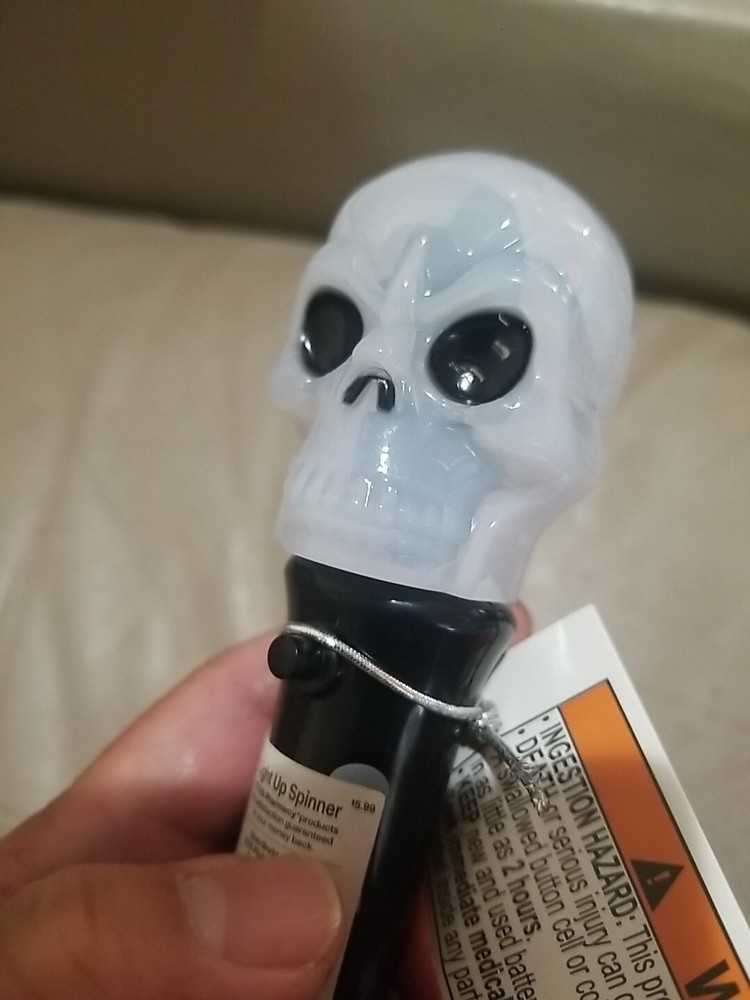 Light Up Spinner Ghost Head
