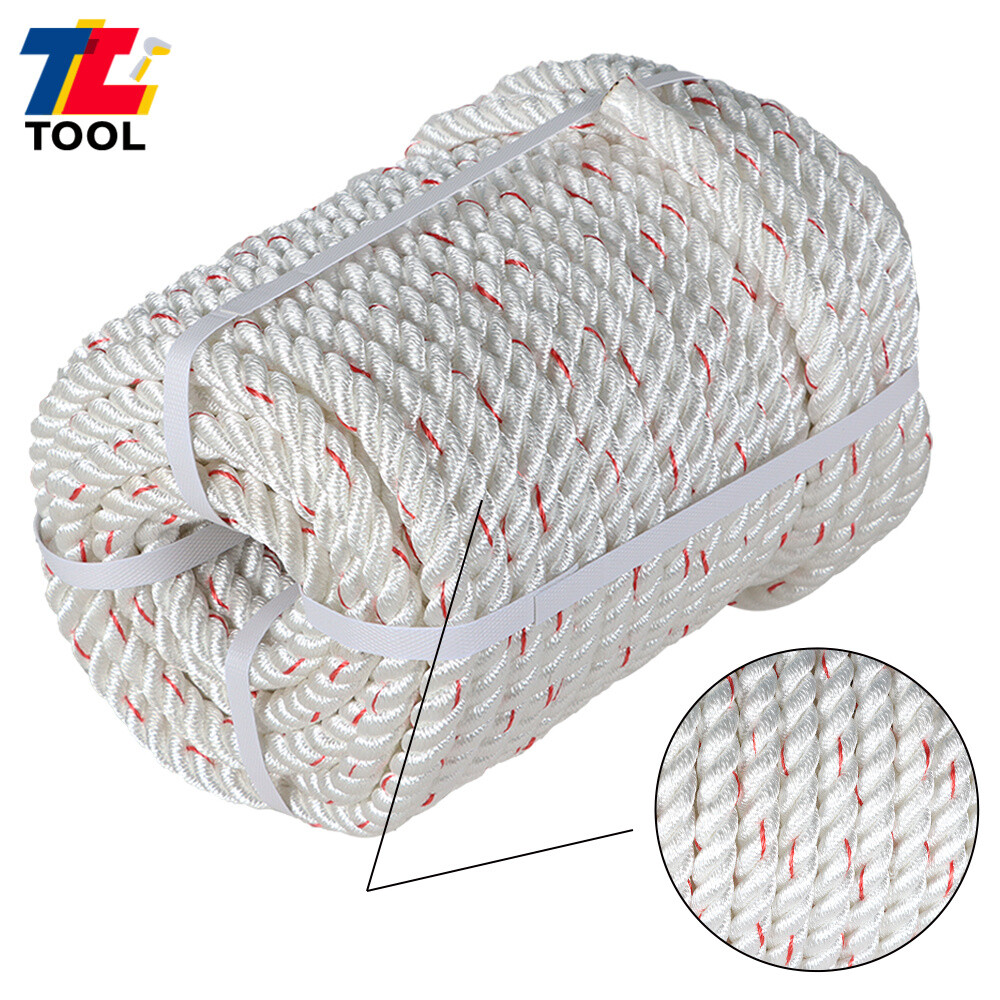 8900Lbs 5/8"×150' Double Braid Polyester Arborist Bull Rope Pulling Rigging Line