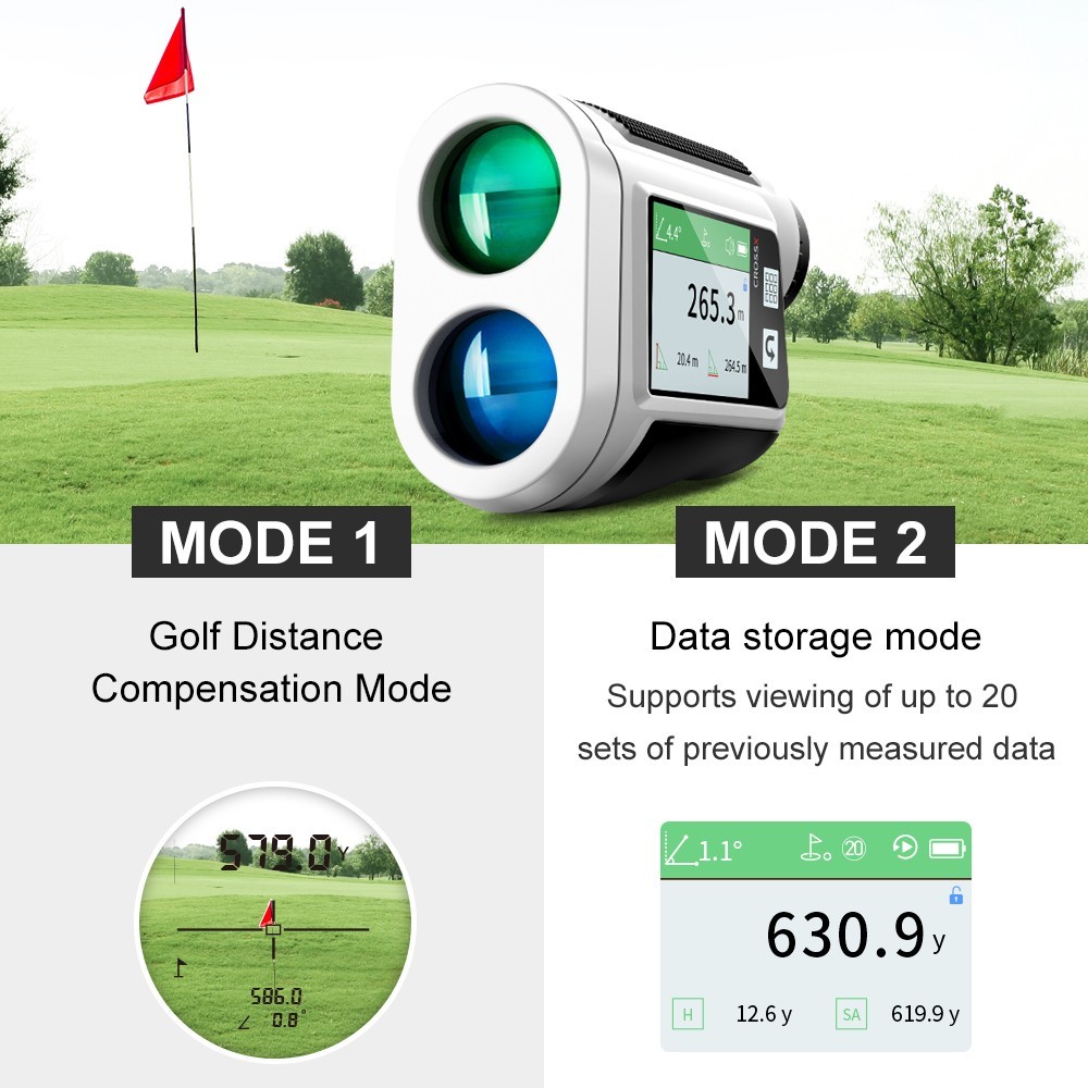 Professional Golf Laser Rangefinder Slope Meter Precise Shot 600m