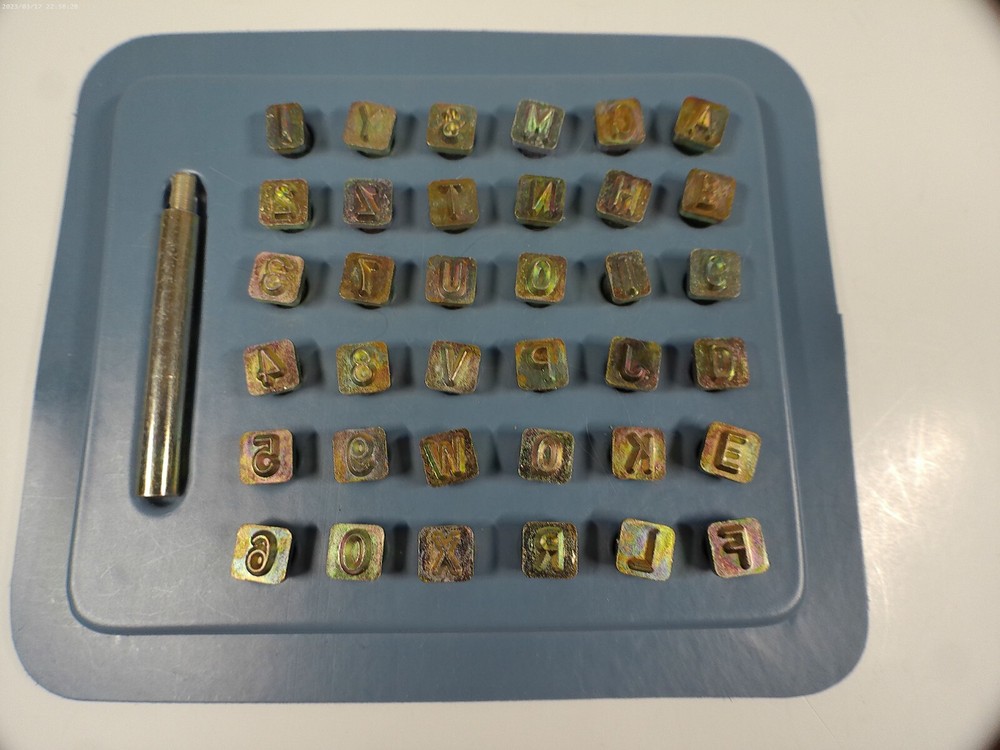 LEATHER STAMPING TOOLS, A-Z & 1-0 EXCELLENT CONDITION