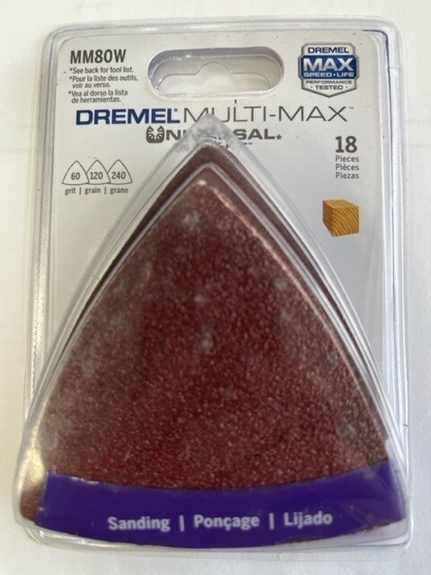 Dremel MM80W 18-Pack Oscillating Sanding Pads, Includes 60, 120, 240