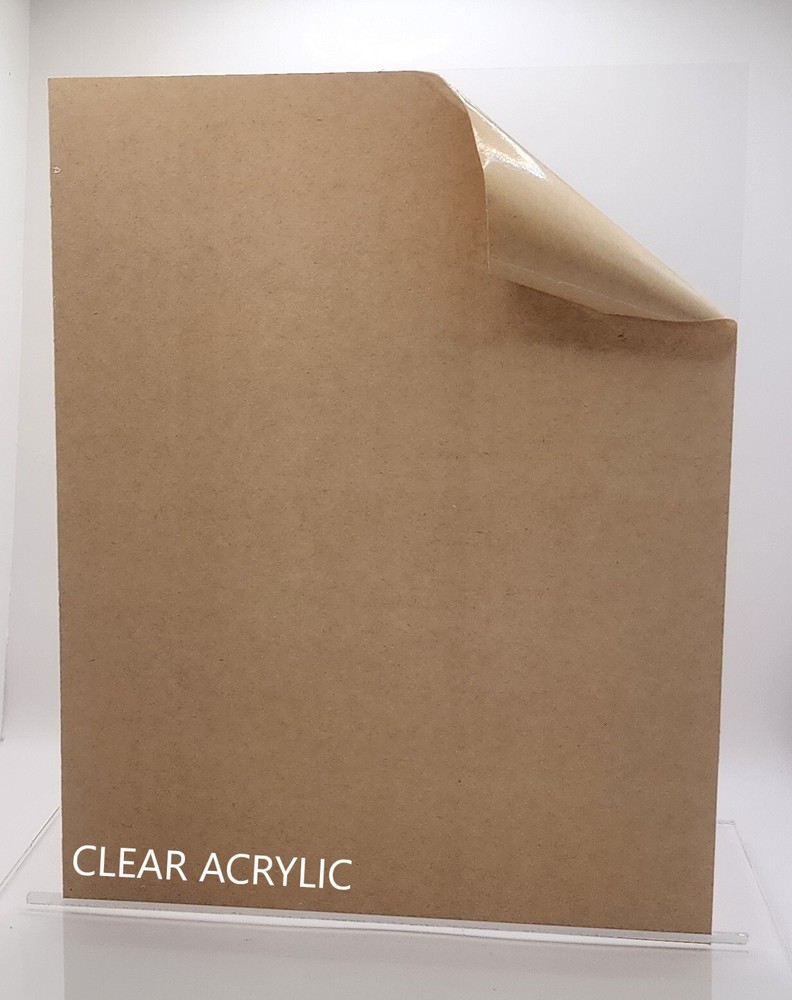 CLEAR ACRYLIC PLEXIGLASS 1/4" X 12" X 24" PLASTIC SHEET