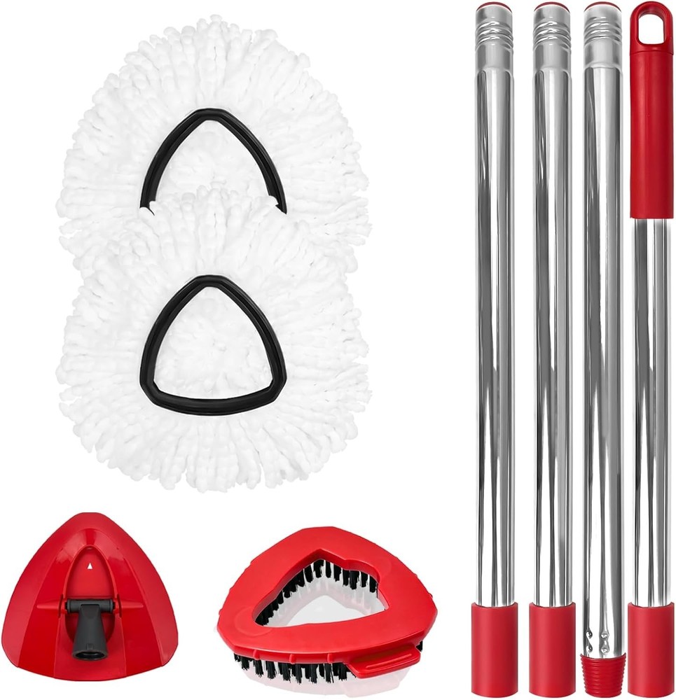 Spin Mop Replacement Set for EasyWring 1-Tank System Microfiber Mop Heads