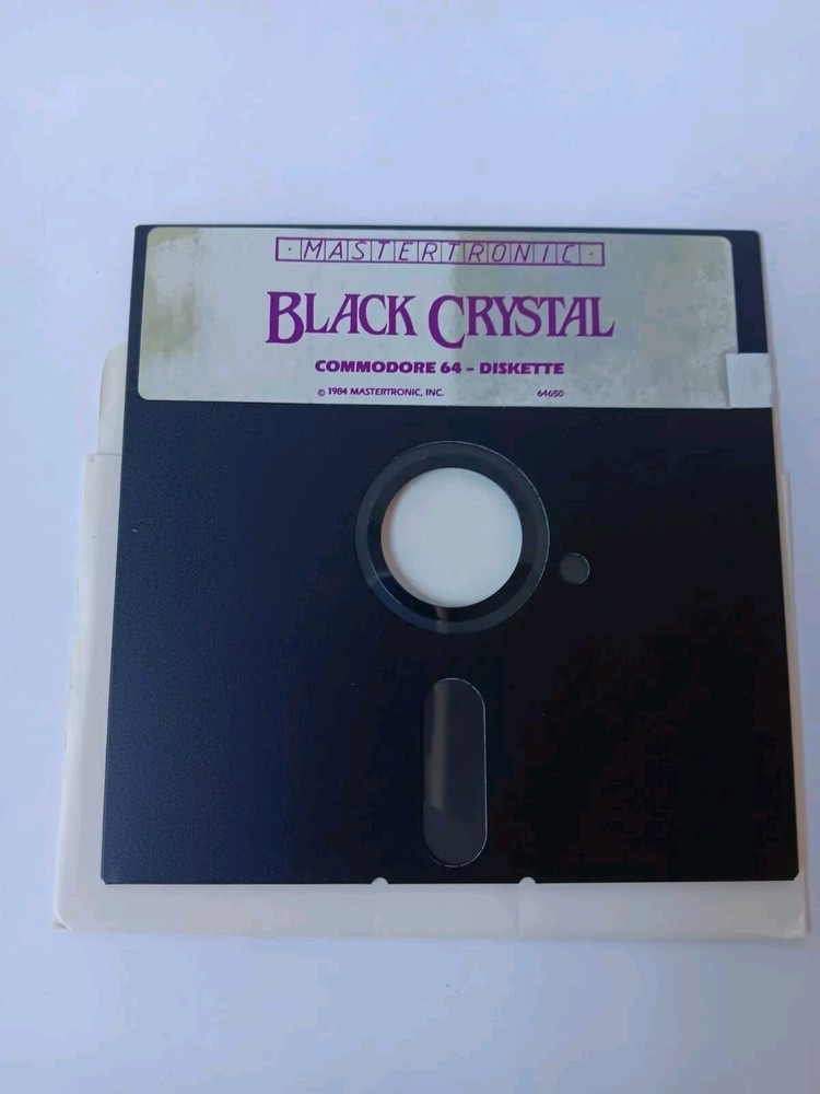 Commodore 64 Black Crystal Computer Game Software Tested/Works