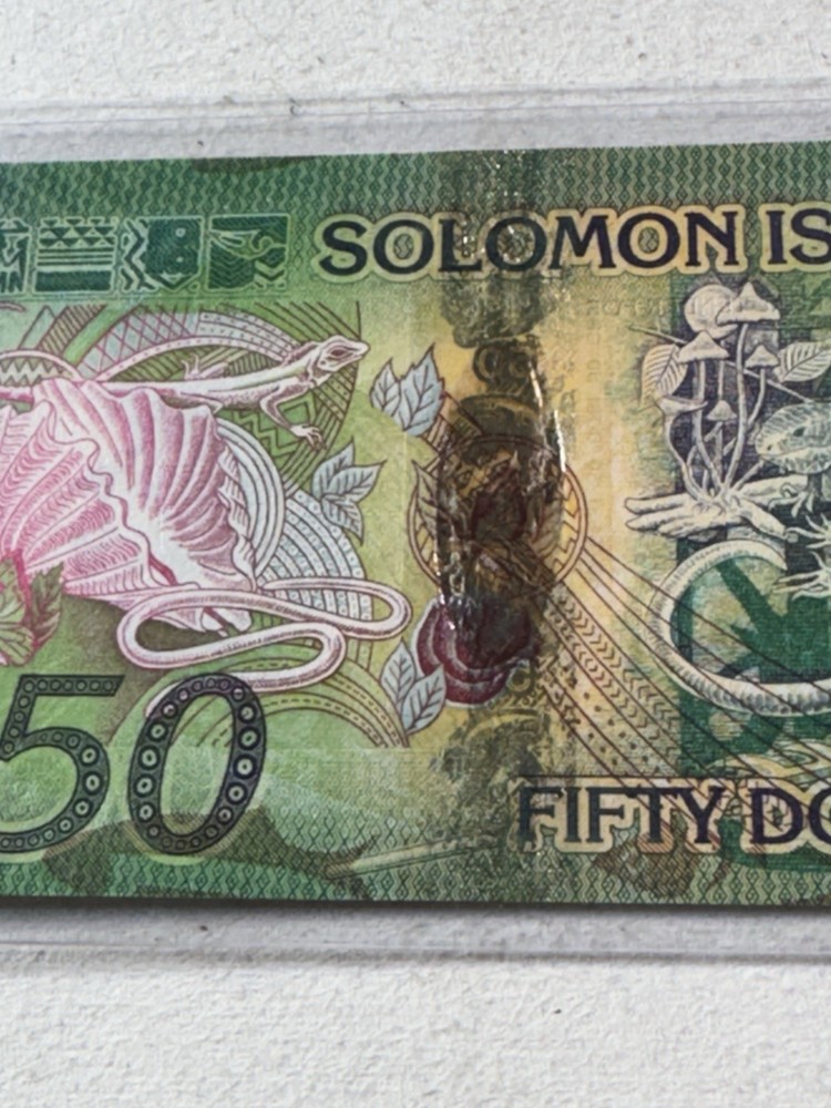 2013 Solomon Island $ 50 Banknote P# 35