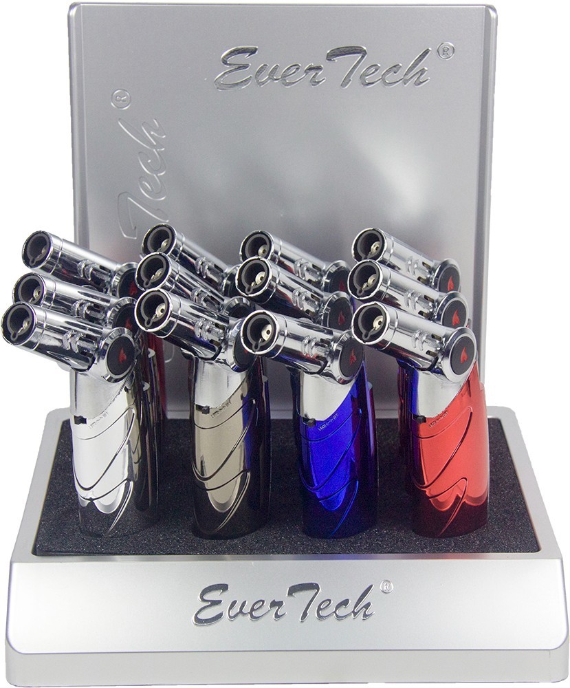1 Torch Lighter Adjustable Head Refillable Jet Flame for Cigar BBQ Gift Kitchen