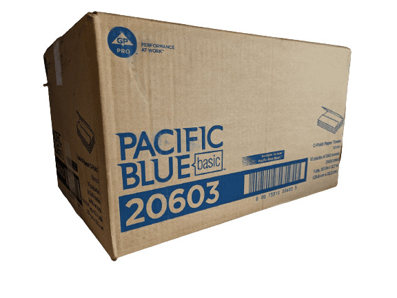 2400-PACK Pacific Blue Basic 20603 C-Fold Paper Towels 1-Ply