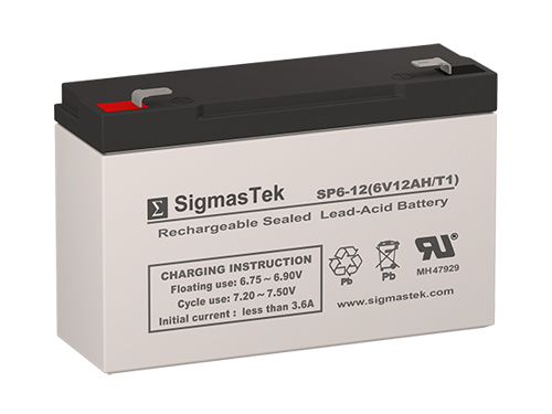 6 Volt 12 Amp Electric Scooter Battery