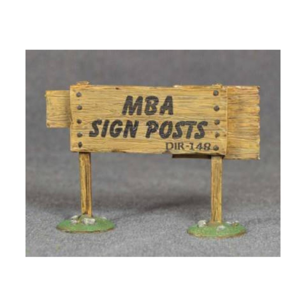 MBA Castle 25mm Sign Post #3 Pack New