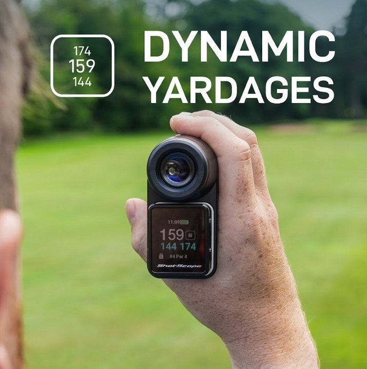 Shot Scope PRO LX+ Golf GPS, Rangefinder, & Performance Tracking, Grey
