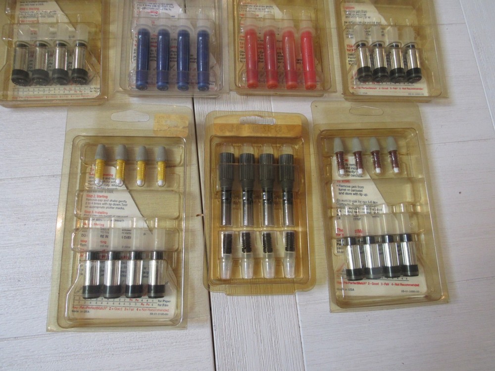 X-Cel Disposable Liquid Ink Plotter Pens Lot