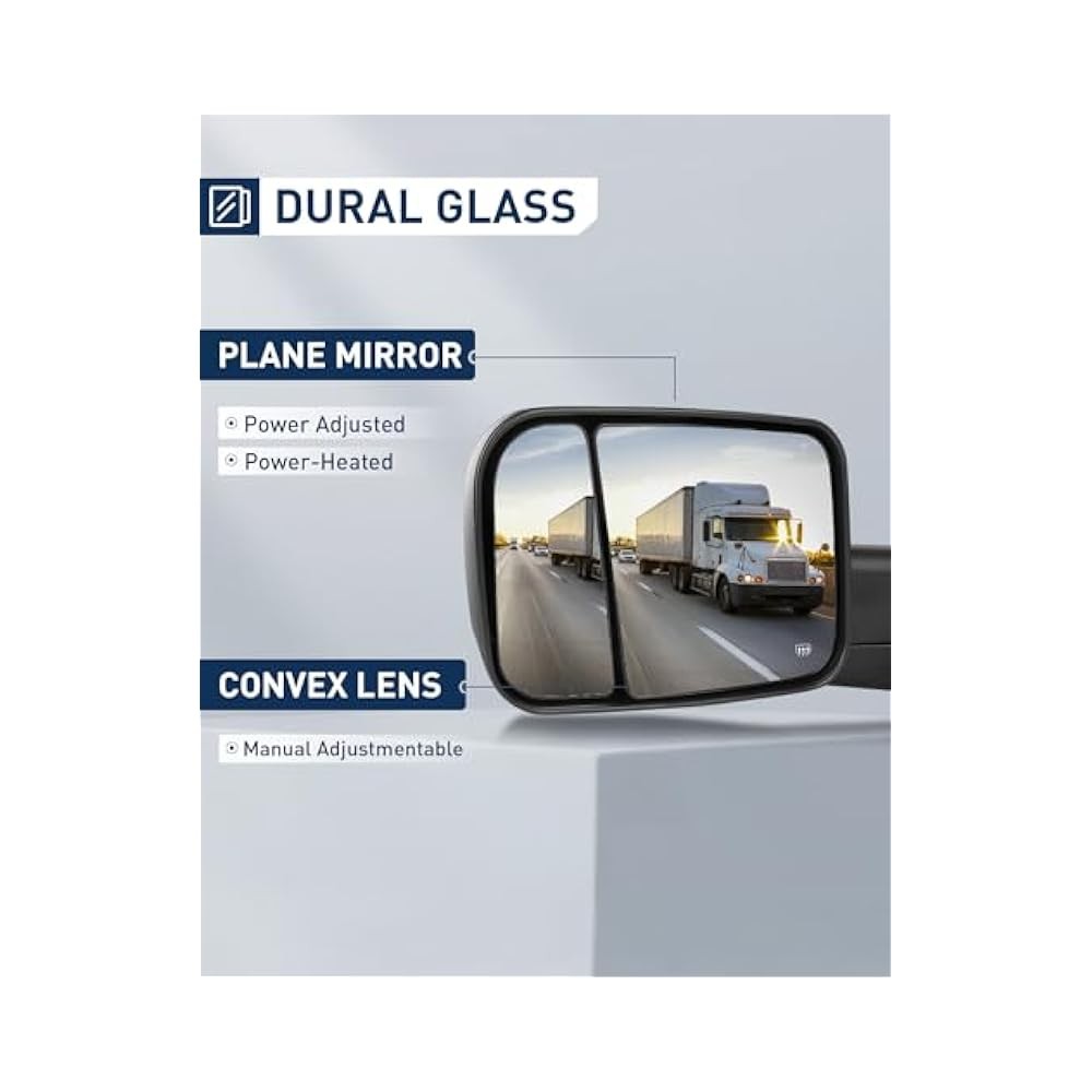 Enhanced Towing Mirrors, Heated, Power Adjust, Improve Driving Confidence