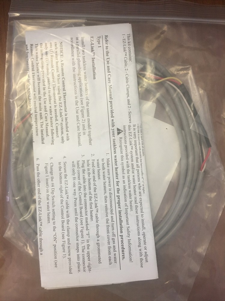 Rheem Rtg20040 Ez-Link Cable Connector,72 In.