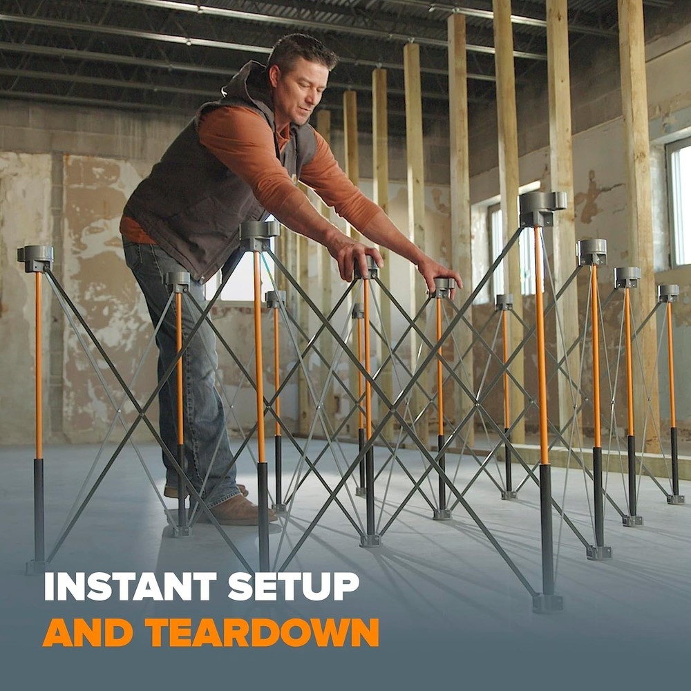 Portable Workbench Folding Work Table 4500lb Capacity, 4ft x 6ft BORA Centipede