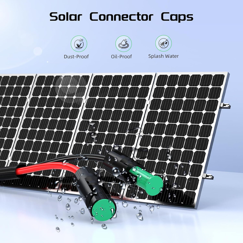 10AWG 30FT Solar Panel Extension Cable, Flame Retardant Protective Sleeving, Twi