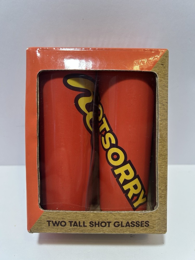 Two Reeses Tall Shot Glasses in Original Box