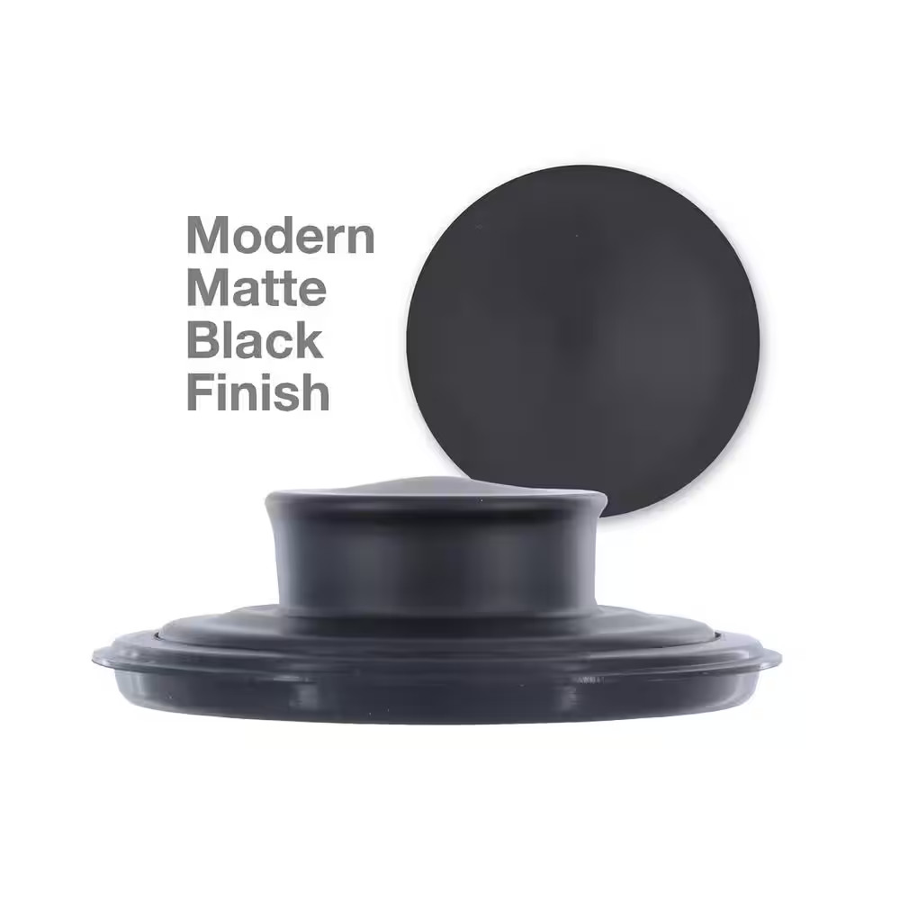 Kitchen Garbage Disposal Drain Stopper in Matte Black