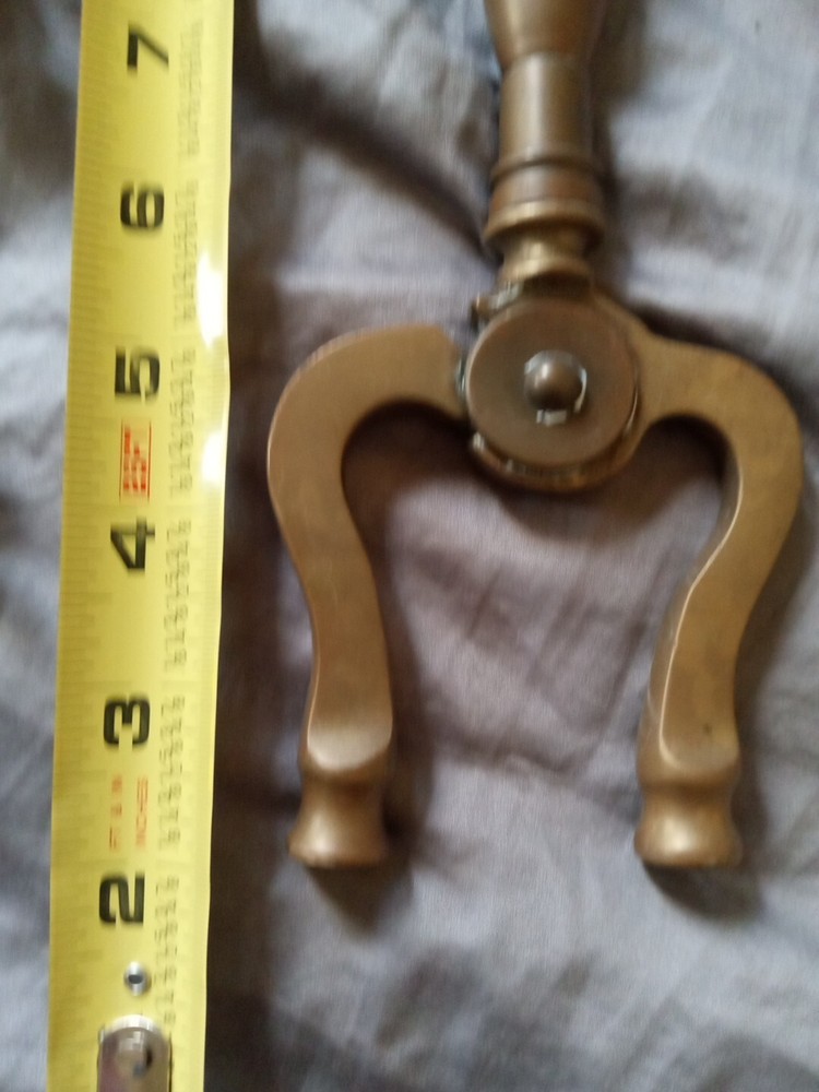 Replacement Handle And Grabbers For Fireplace Tongs Brass