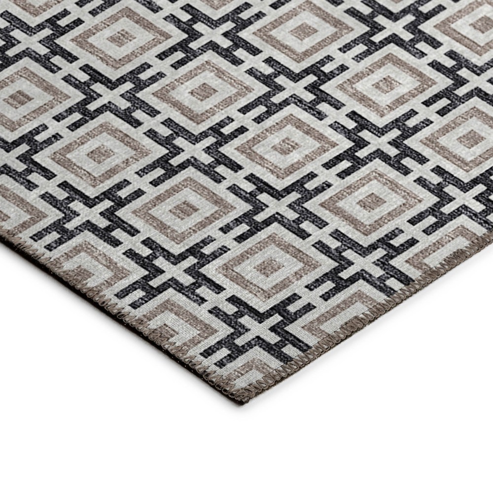 Dalyn Marlo Geometric Area Rug Polyester Transitional MO1-Black Carpet Rectangle