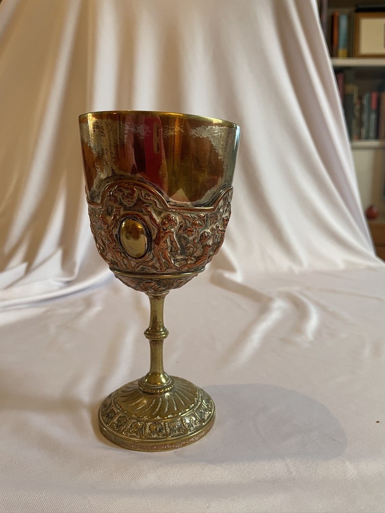Antique Silver Plated Goblet Hallmarked