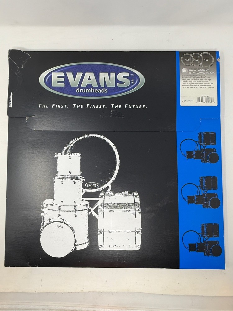 Evans EC2 Clear Drum Head Pack 13" & 16" Used