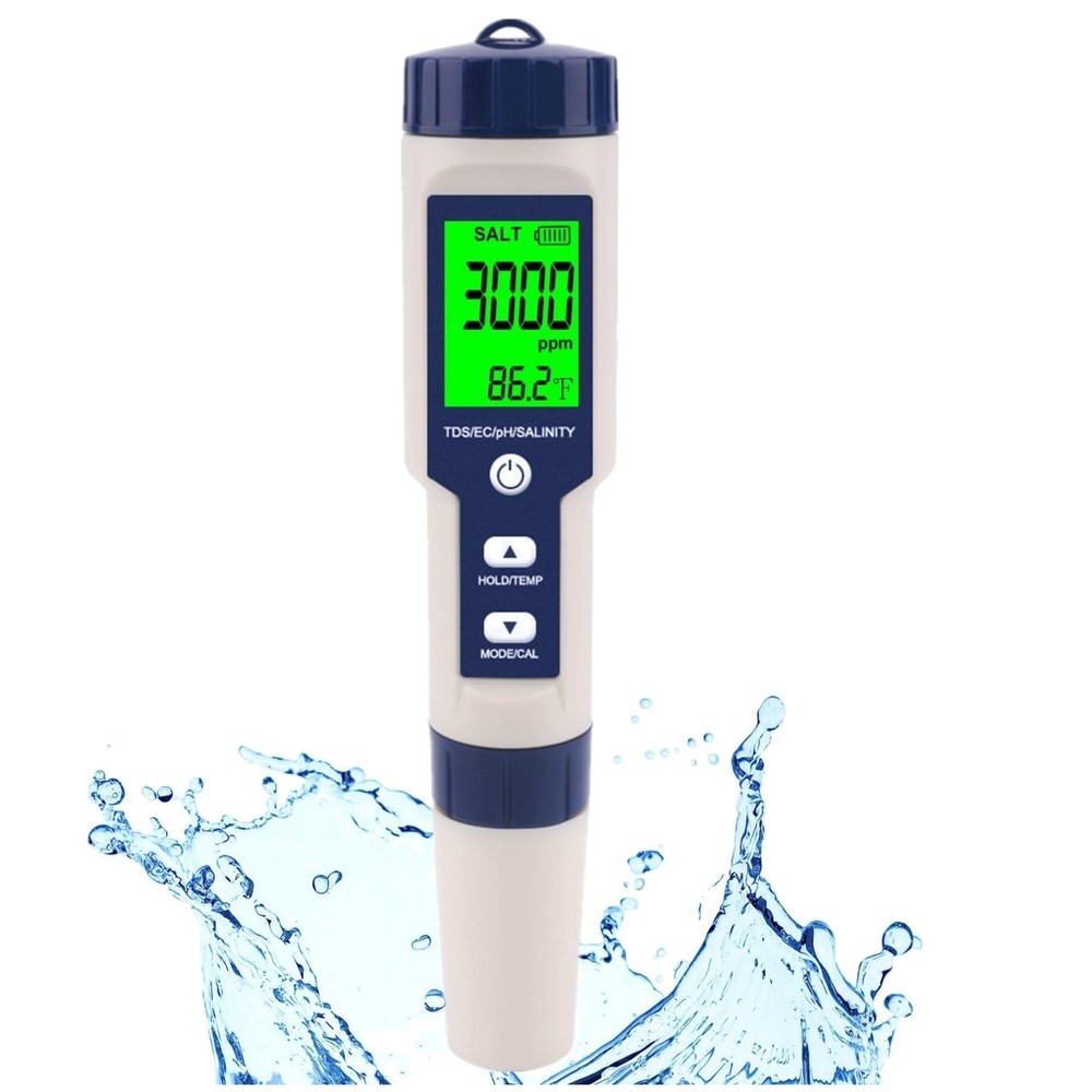 High Accuracy Salinity PH Tester for Pools & Aquariums