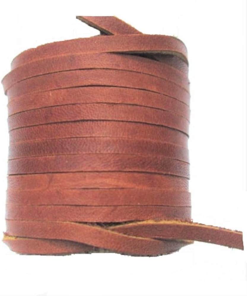 Dangerous Threads Leather Lacing Saddle Brown 12ft