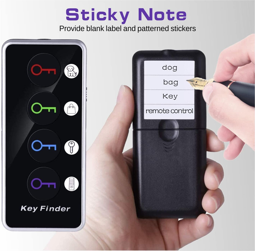 Reyke Key Finder, 80Db+ RF Item Locator Tags with 131Ft. Working Range, Wireless