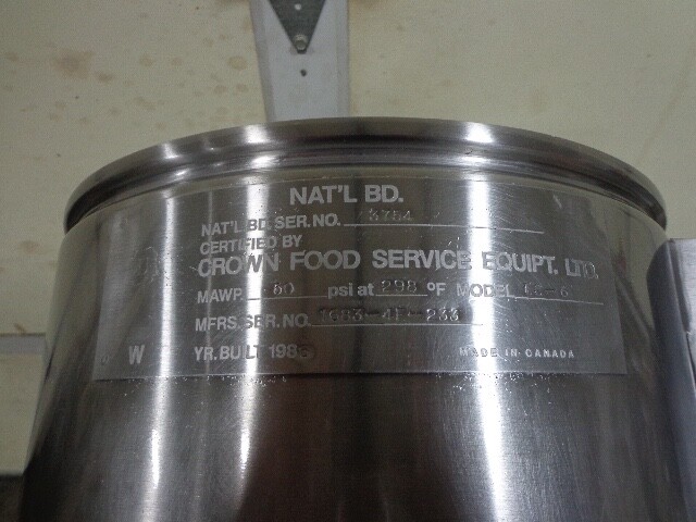 Market Forge EC-6 Electric Tilting Kettle