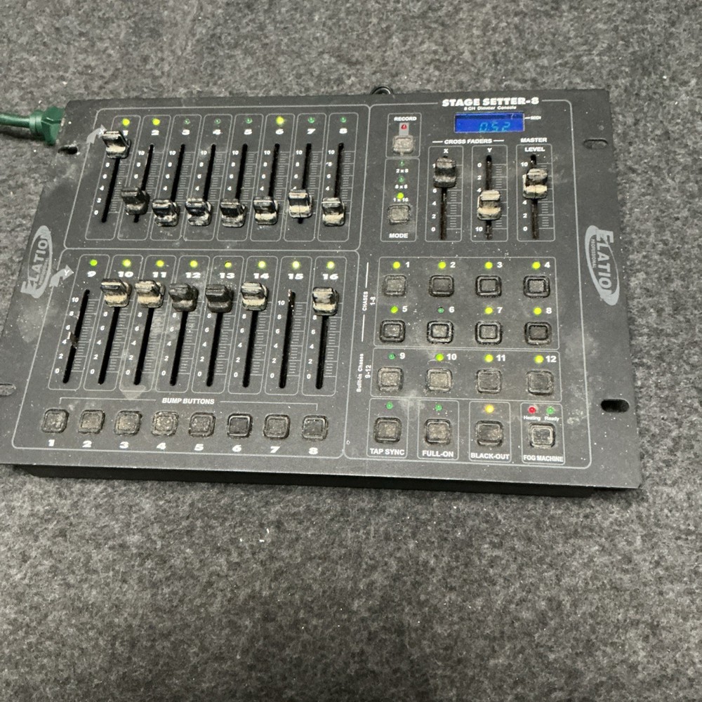 Elation Stage Setter-8 DMX lighting controller console Powers On, Untested