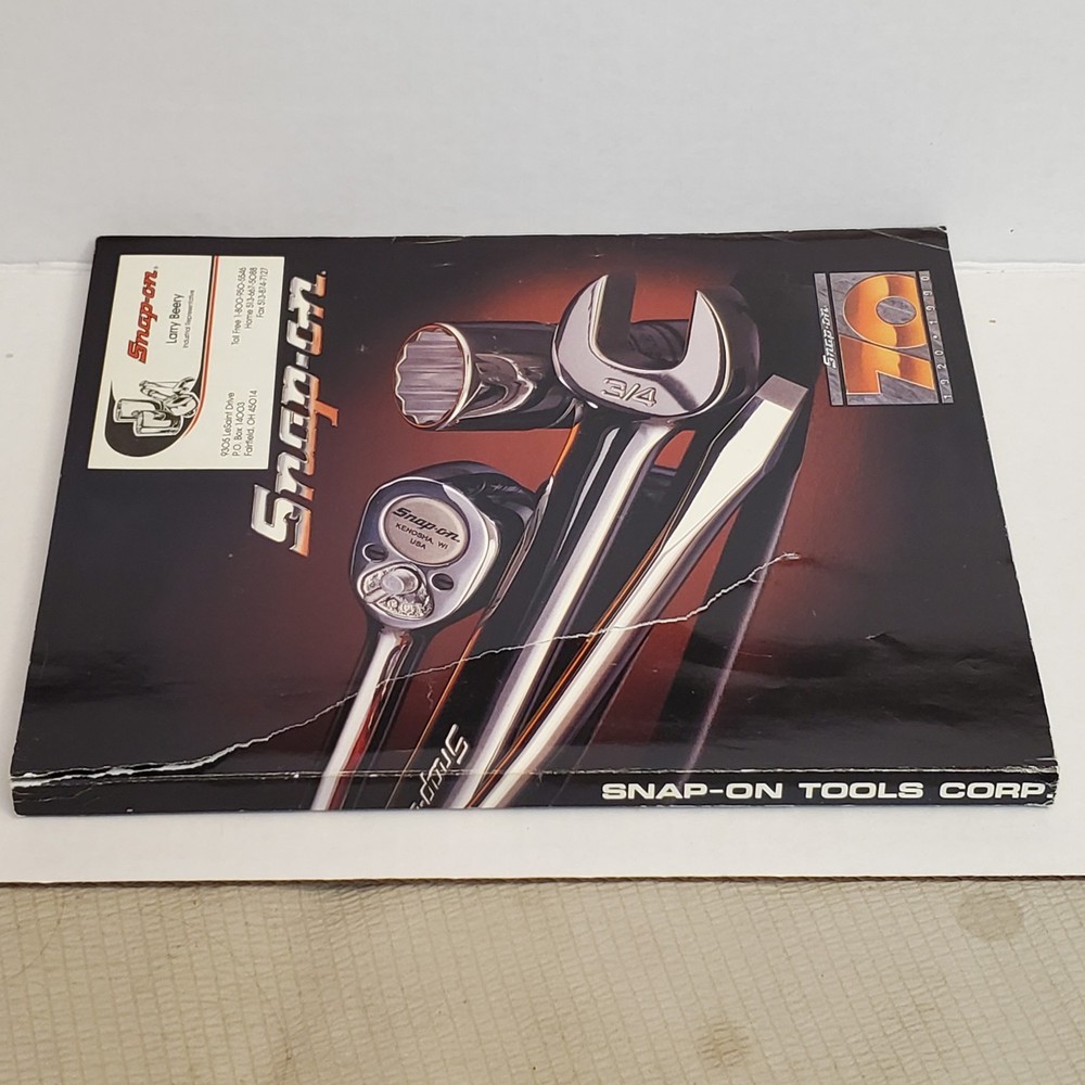 Vintage 1990 Snap-On Tools Catalog 70th Anniversary 1920-1990