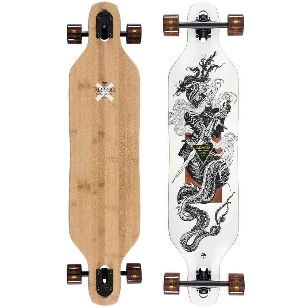 Bamboo Axis 40″ K. Darmaeva Pro Model Longboard Complete – Drop-Through Longb...