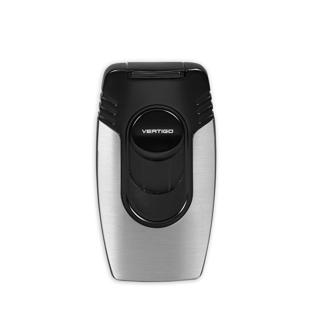 VERTIGO Goliath Desktop Lighter - Black & Chrome