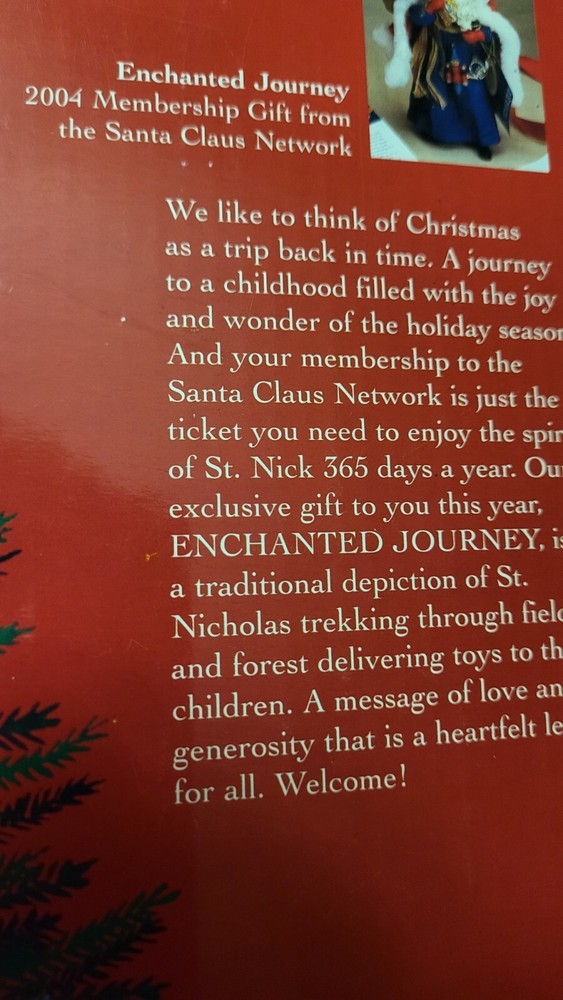Enchanted Journey Clothteque Santa Retired